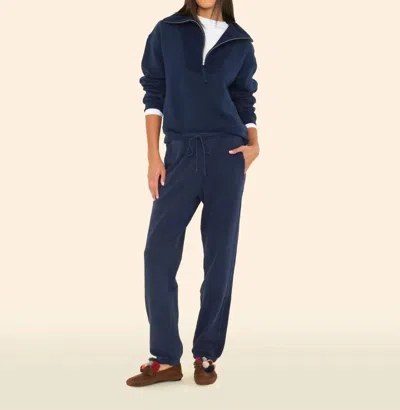 Xirena Hemming Sweatpant In Navy In Blue