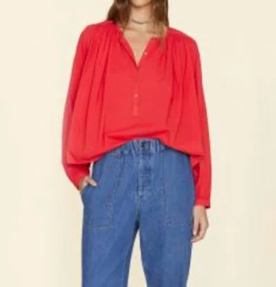 Xirena Hennessy Blouse In Red