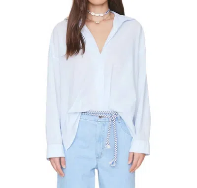 Xirena Henry Long Sleeve Top In Skylight In Blue