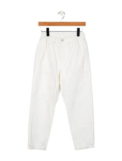 Pre-owned Xirena High-rise Straight Leg Jeans In White