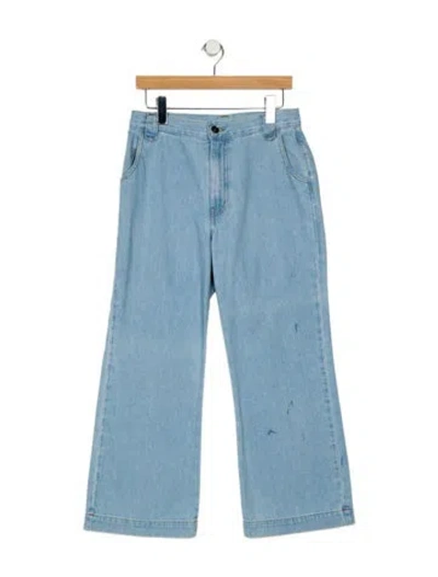 Pre-owned Xirena High-rise Wide Leg Jeans In Blue