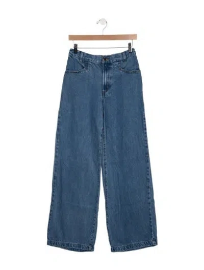 Pre-owned Xirena High-rise Wide Leg Jeans In Blue