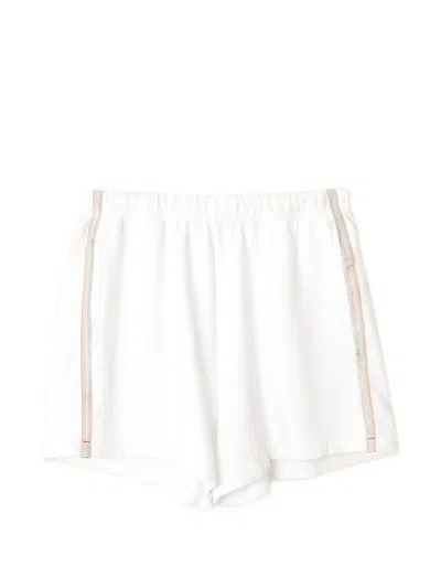 Xirena Holman Side-stripe Shorts In White