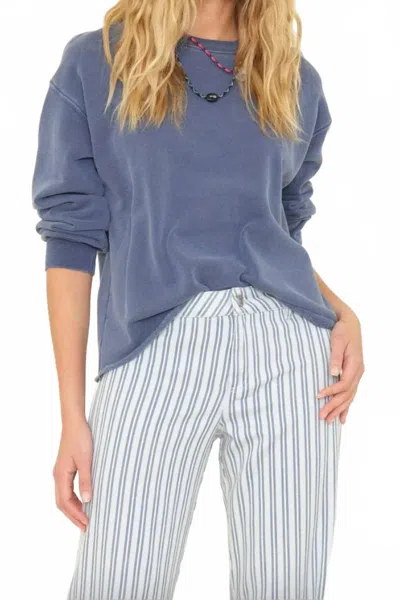 Xirena Honor Crewneck Sweatshirt In Vintage Navy In Purple
