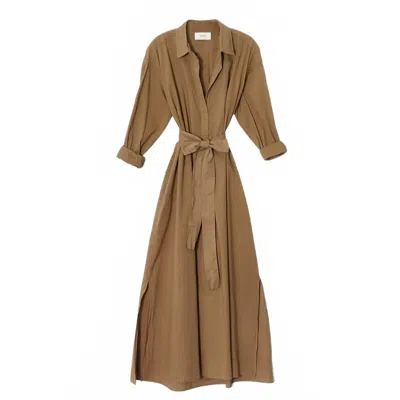 Xirena Hope Long Sleeve Dress In Acorn In Brown