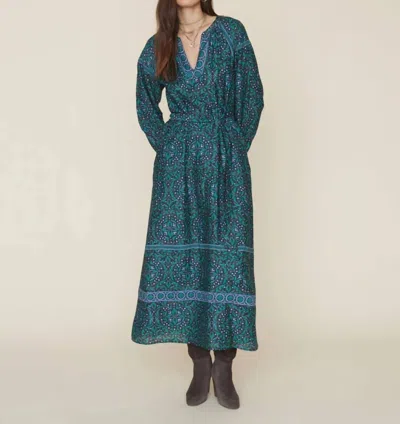 Xirena Isobel Maxi Dress In Green Smoke In Blue