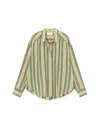 Xirena Jordy Striped Shirt In Green