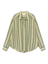Xirena Jordy Striped Shirt In Green