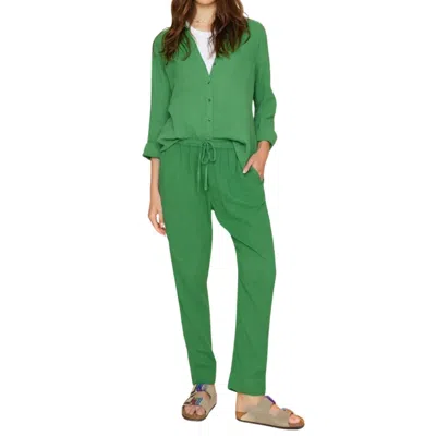 Xirena Jordyn Cotton Pant In Green In Animal Print