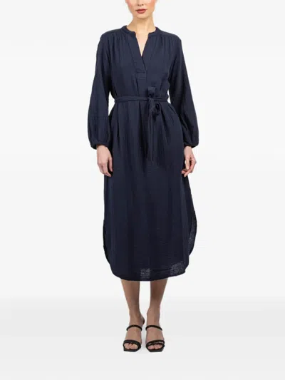 Xirena Josephine V-neck Tie Midi Dress In Multi