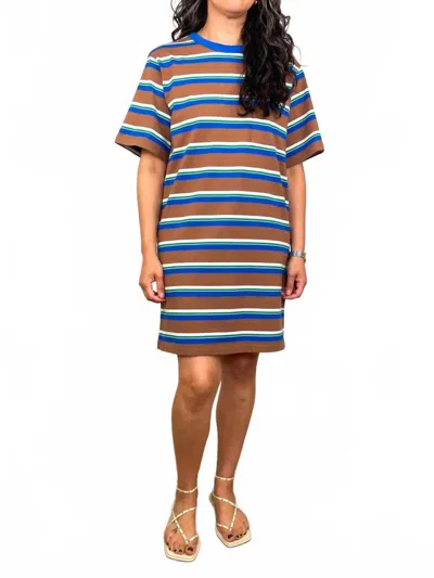 Xirena Justine Dress In Mocha Stripe In Multi