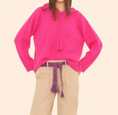 Xirena Kayla Hoodie Sweater In Brilliant Pink