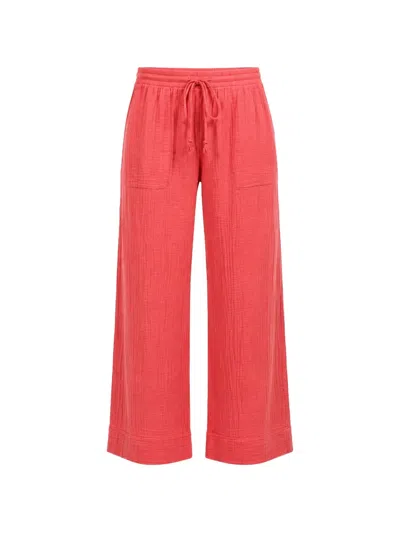 Xirena Kayson Drawstring-waist Trousers In Red
