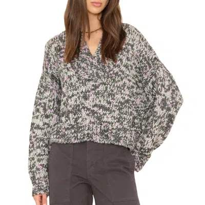 Xirena Keyes Sweater In Black Melange In Multi