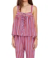 Xirena Kyra Top In Berry Stripes In Multi