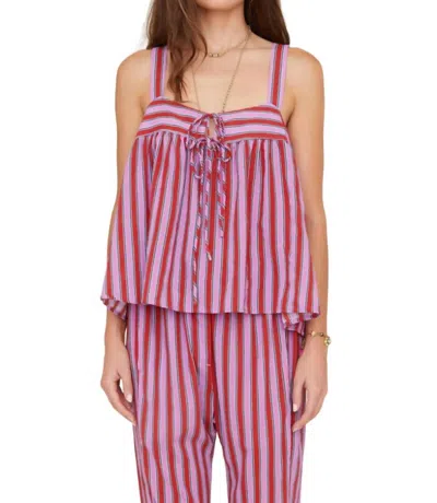 Xirena Kyra Top In Berry Stripes In Pink