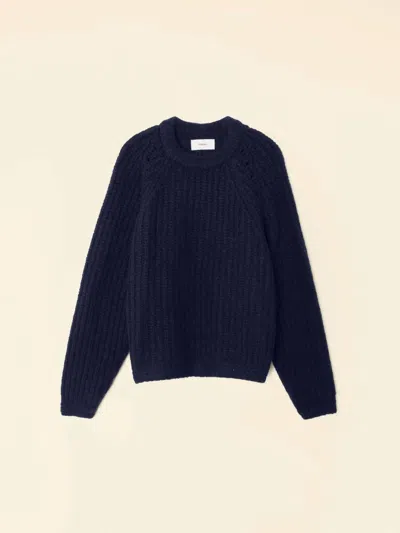 Xirena Landrey Sweater In Navy Brick In Multi