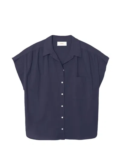 Xirena Lexi Short-sleeve Shirt In Blue