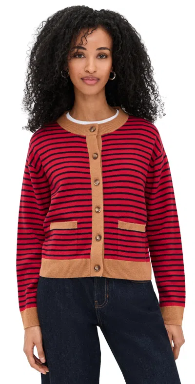 Xirena Lillian Cardigan Red Stripe
