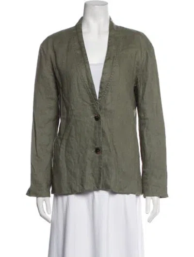 Pre-owned Xirena Linen Blazer In Green