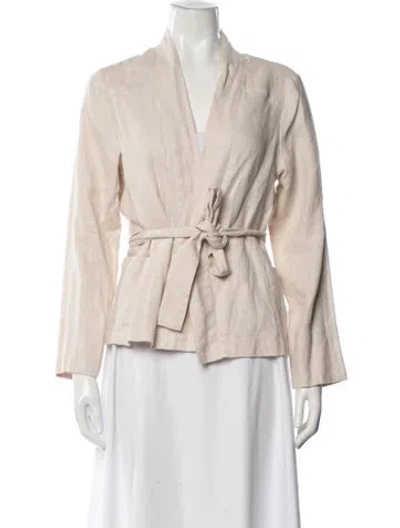Pre-owned Xirena Linen Jacket In Neutral