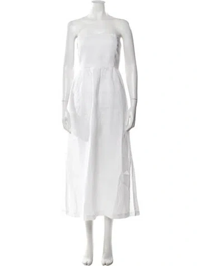 Pre-owned Xirena Linen Long Dress In White