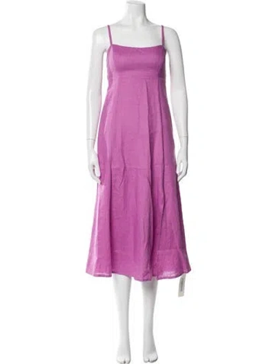 Pre-owned Xirena Linen Midi Length Dress In Pink