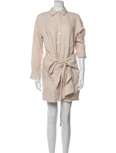 Pre-owned Xirena Linen Mini Dress In Purple