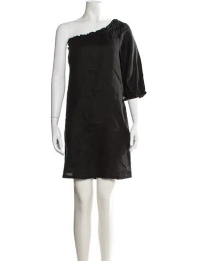 Pre-owned Xirena Linen Mini Dress W/ Tags In Black
