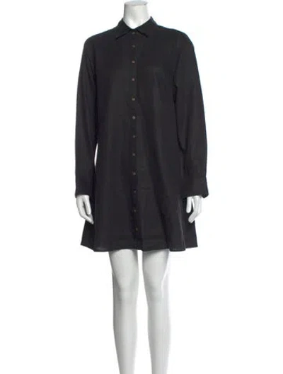 Pre-owned Xirena Linen Mini Dress W/ Tags In Black
