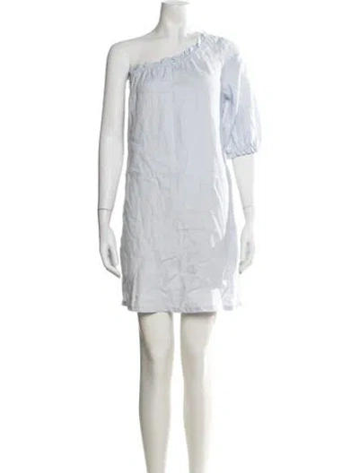 Pre-owned Xirena Linen Mini Dress W/ Tags In Blue