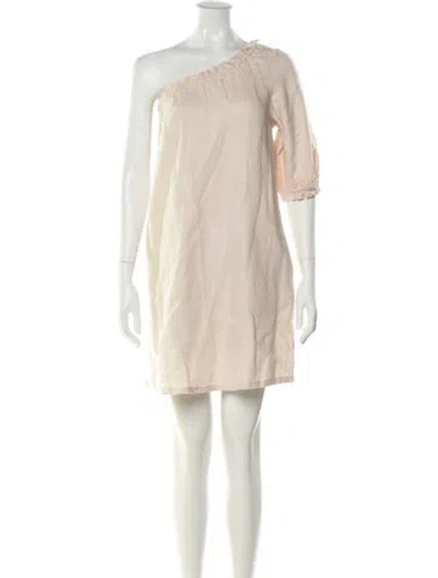 Pre-owned Xirena Linen Mini Dress W/ Tags In Neutral