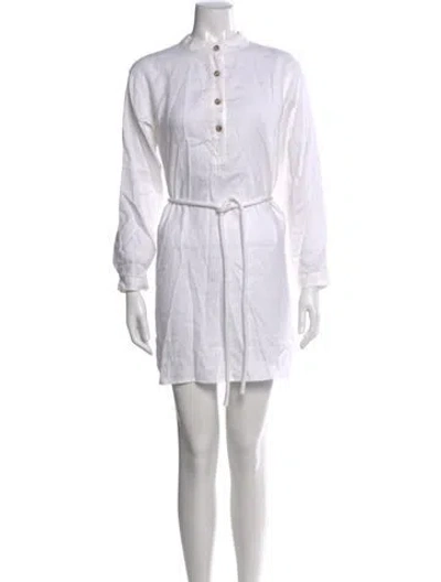 Pre-owned Xirena Linen Mini Dress In White