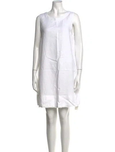 Pre-owned Xirena Linen Mini Dress In White