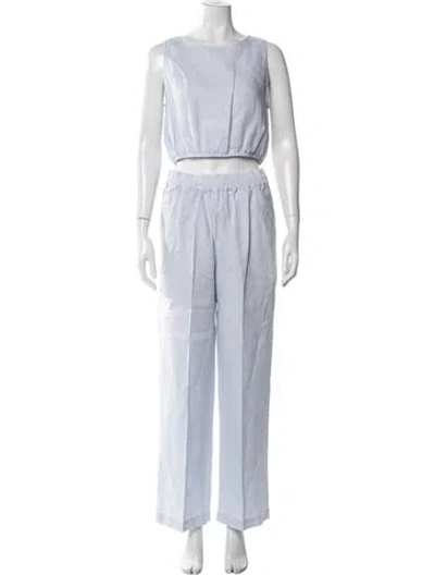 Pre-owned Xirena Linen Pant Set In Blue