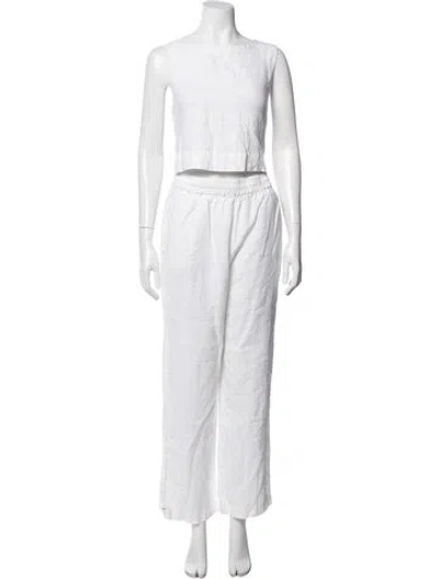 Pre-owned Xirena Linen Pant Set In White