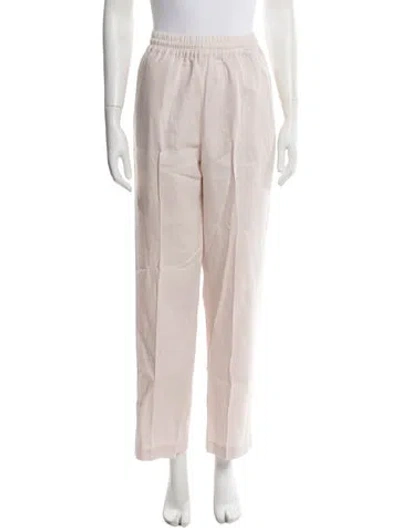 Pre-owned Xirena Linen Straight Leg Pants In Pink
