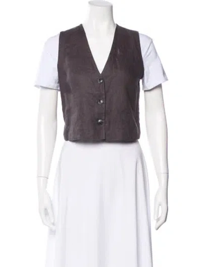 Pre-owned Xirena Linen Vest In Gray