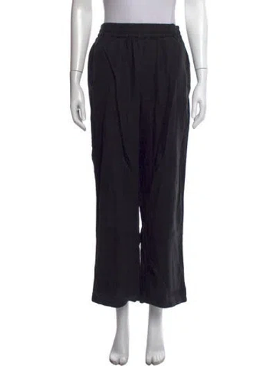 Pre-owned Xirena Linen Wide Leg Pants In Black