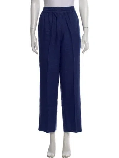 Pre-owned Xirena Linen Wide Leg Pants In Blue