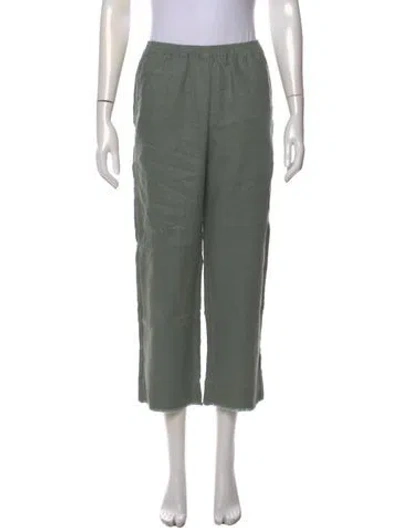 Pre-owned Xirena Linen Wide Leg Pants In Green
