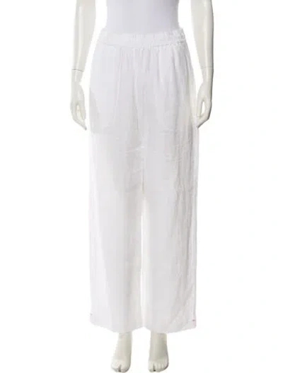 Pre-owned Xirena Linen Wide Leg Pants In White