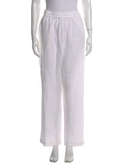 Pre-owned Xirena Linen Wide Leg Pants In White