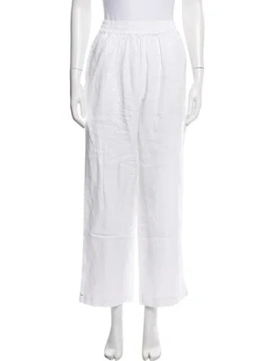 Pre-owned Xirena Linen Wide Leg Pants In White