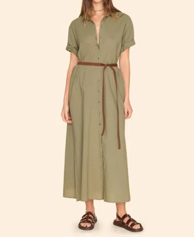 Xirena Linnet Dres In Dark Seagrass In Neutral