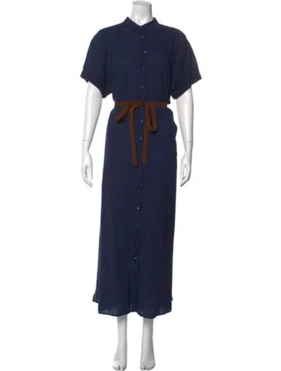 Pre-owned Xirena Long Dress In Blue