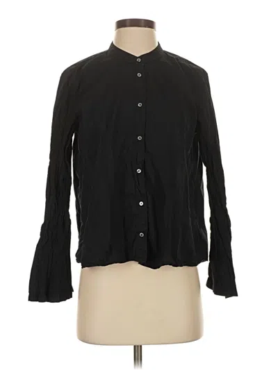 Pre-owned Xirena Long Sleeve Blouse In Black