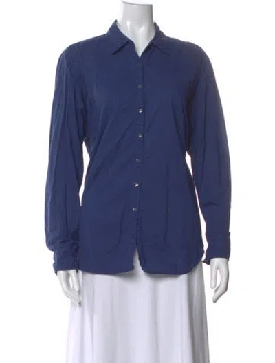 Pre-owned Xirena Long Sleeve Blouse In Blue