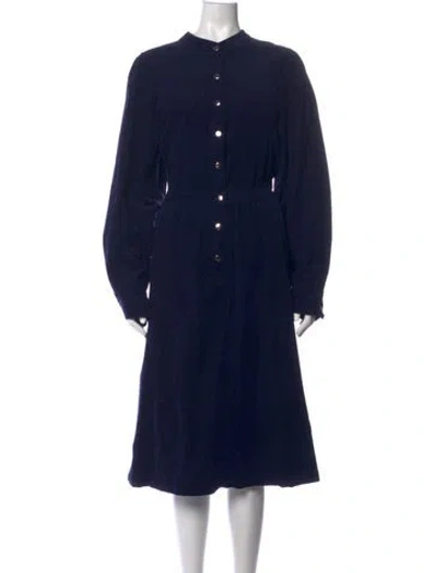 Pre-owned Xirena Long Sleeve Blouse In Blue