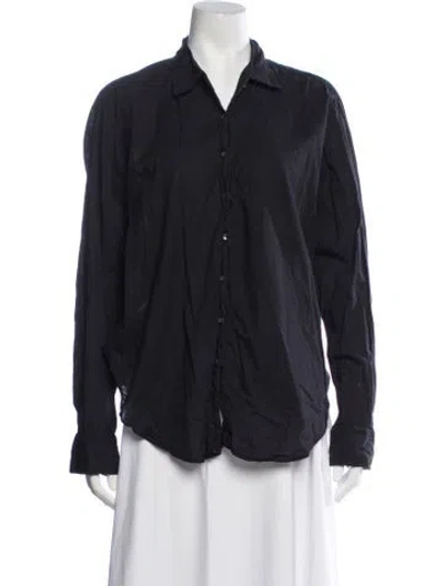 Pre-owned Xirena Long Sleeve Blouse In Blue